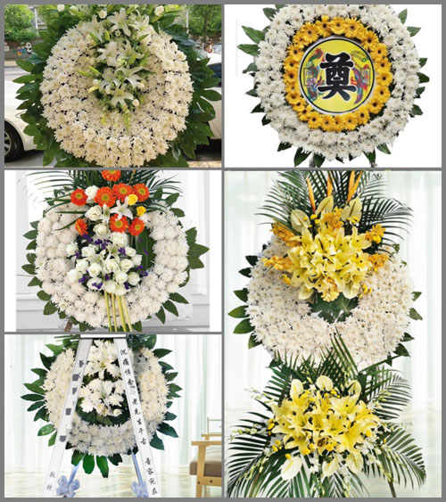 山西运城永济市城西街道东姚温村花圈速递